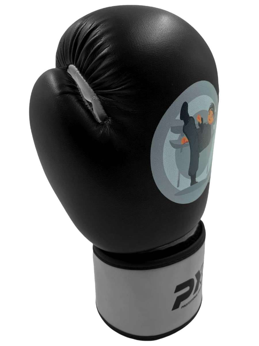 Phoenix: 'Kids Glove Boys' Barn Boxningshandskar - Svart/Vit