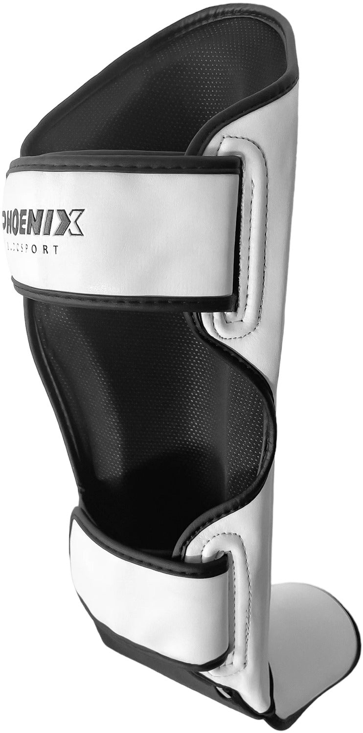 Phoenix: Benskydd, Thaiboxning, Kickboxning FIGHT PRO Vit/Svart