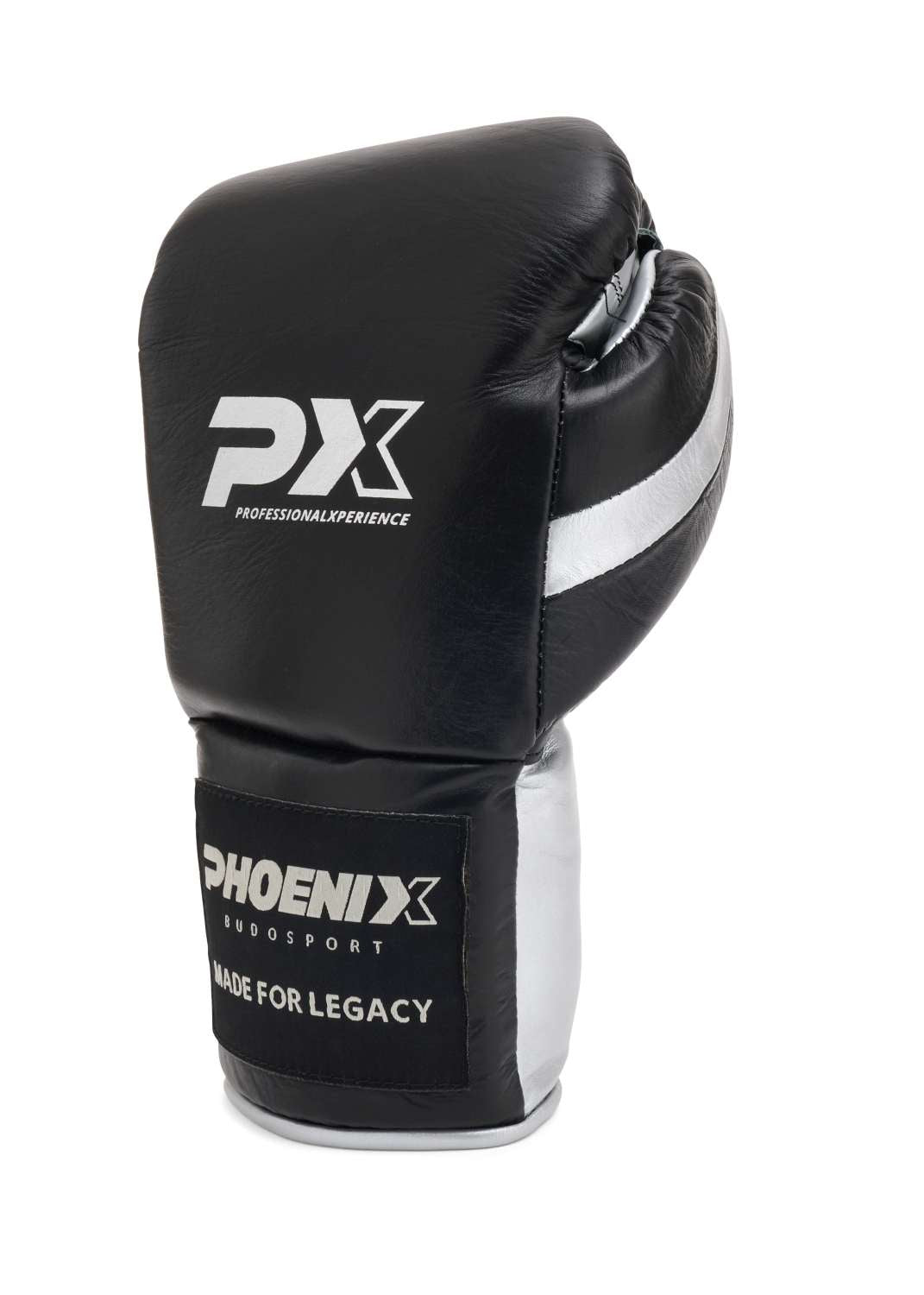 Phoenix: LEGACY Pro Pure Combat Fight boxningshandskar - Svart/Silver