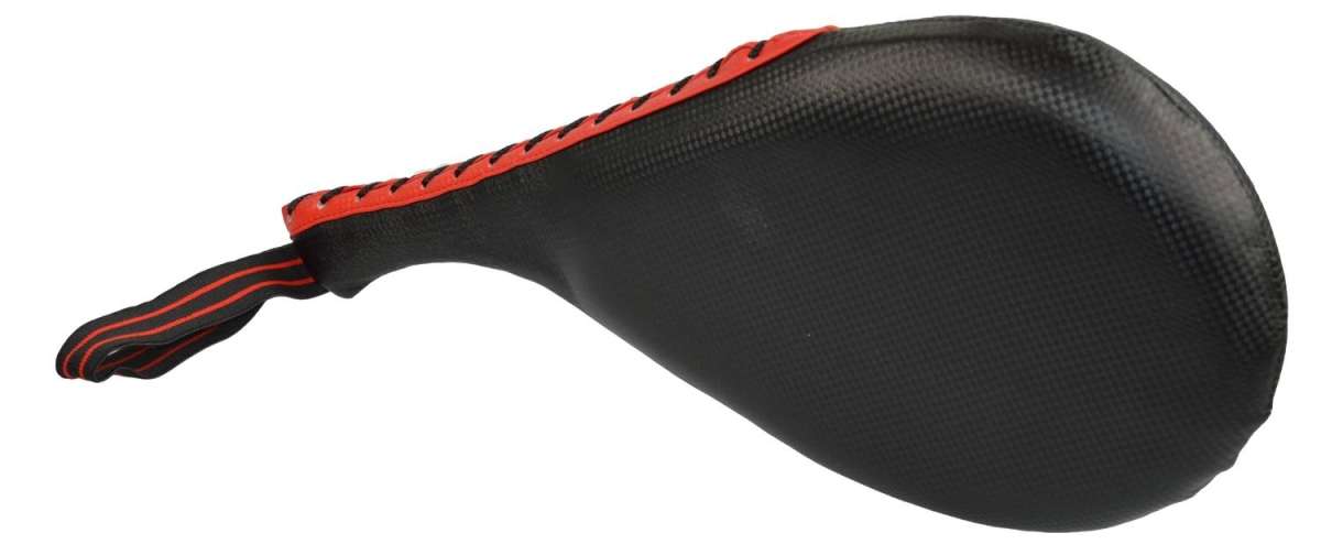 Phoenix: Taekwondo racket mitt, PU - Svart/Vit, enkel
