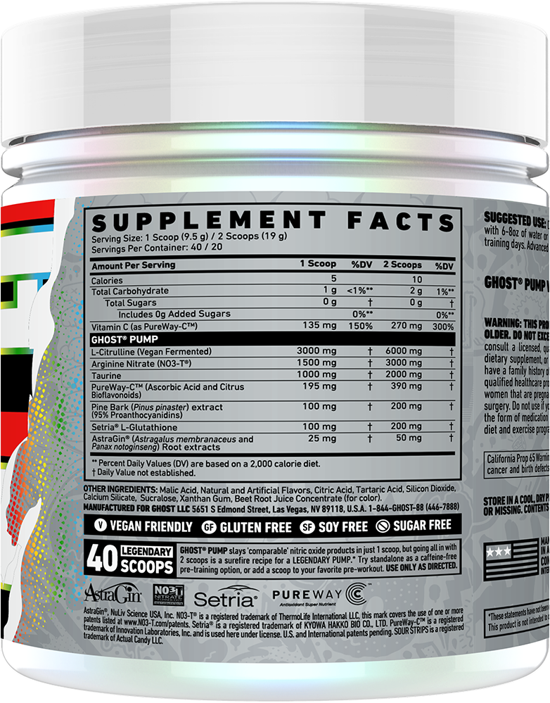 Ghost Pump Natty (Unflavoured) - 40 servings