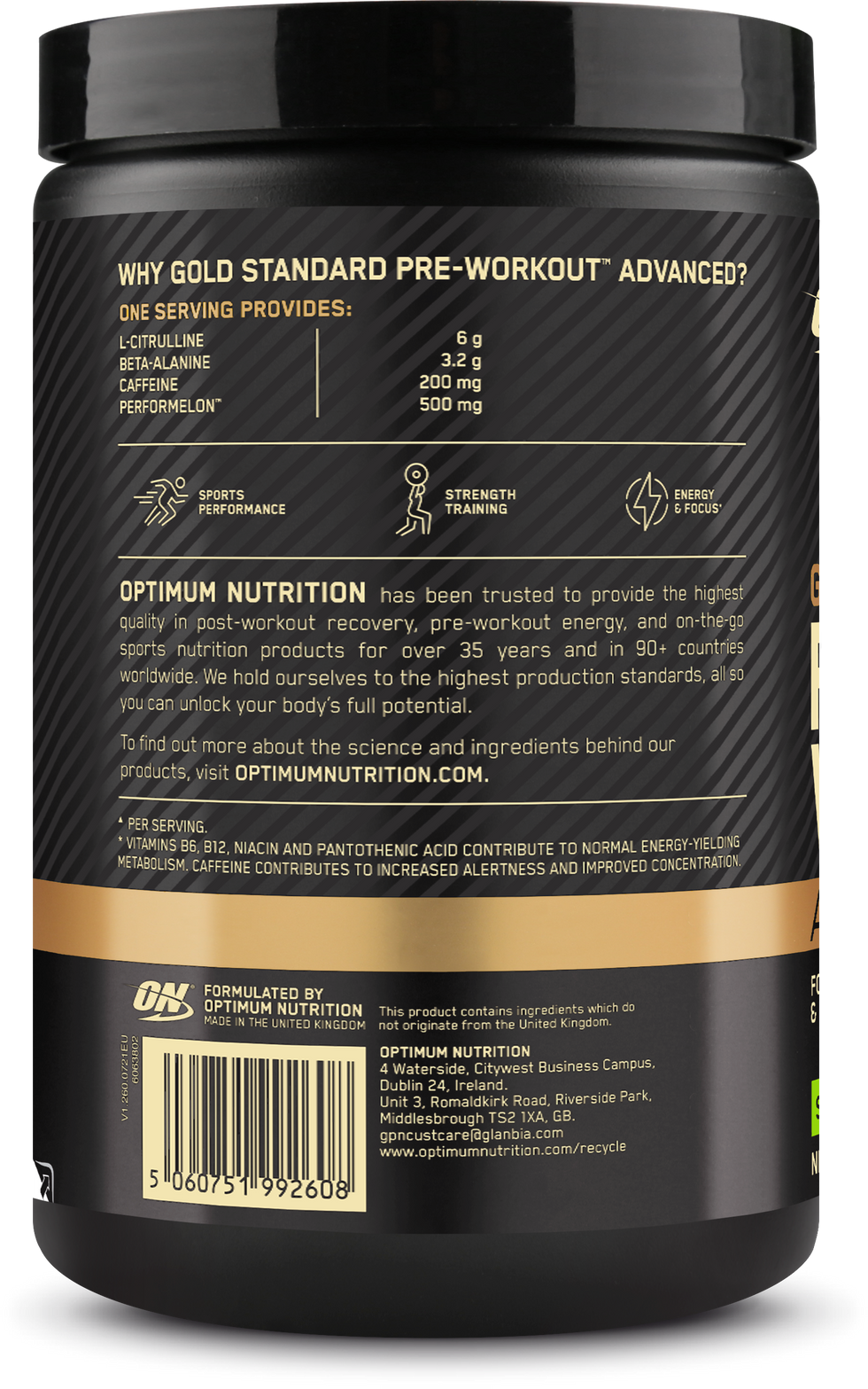 Optimum Nutrition Gold Standard Pre-workout Advanced Blue Raspberry - 420 g