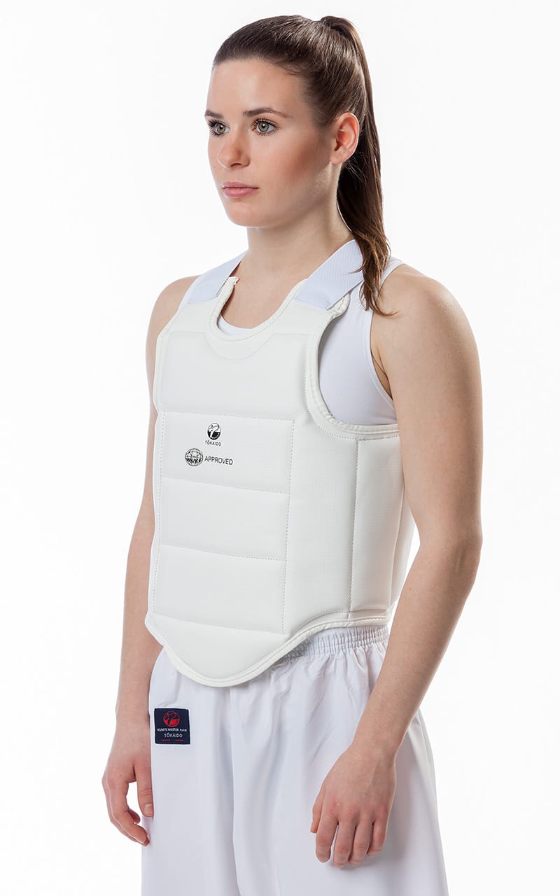 TOKAIDO Karateväst, Body Guard, WUKF - Vit