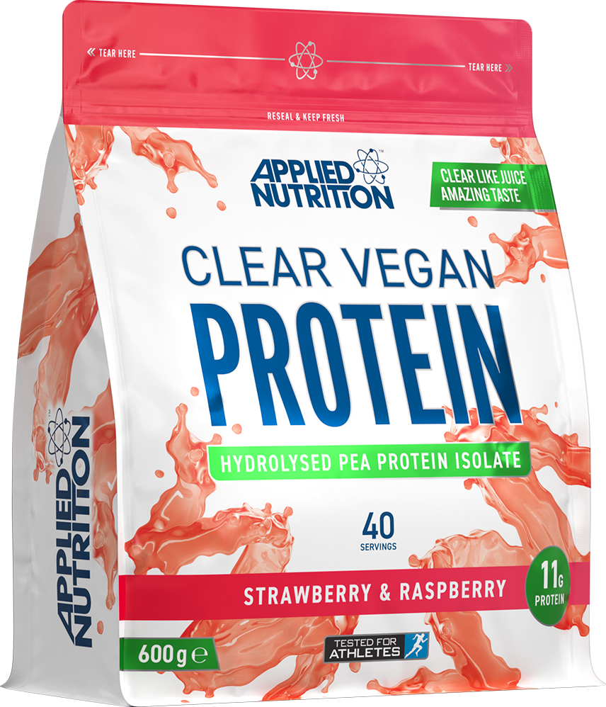 Applied Nutrition Clear Vegan Protein - 600 g - Jordgubb & Hallon