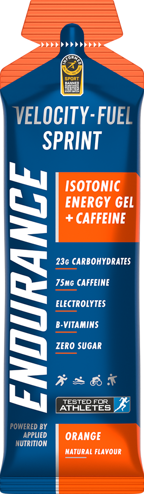Applied Nutrition Endurance Sprint Gel With Caffeine - 20 x 60 ml - Apelsin
