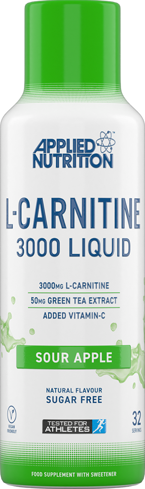 Applied Nutrition Liquid L-Carnitine - 480 ml - Surt Äpple