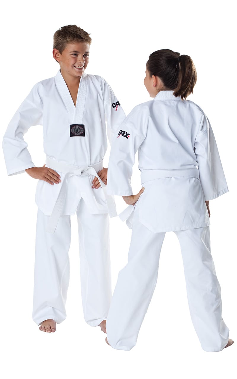 DAX Taekwondo-dräkt Entry Level – Regular, Vit | Träning & Kampsport
