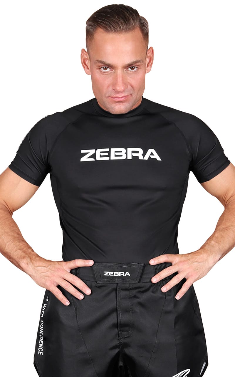 ZEBRA Rash Guard Performance, kortärmad