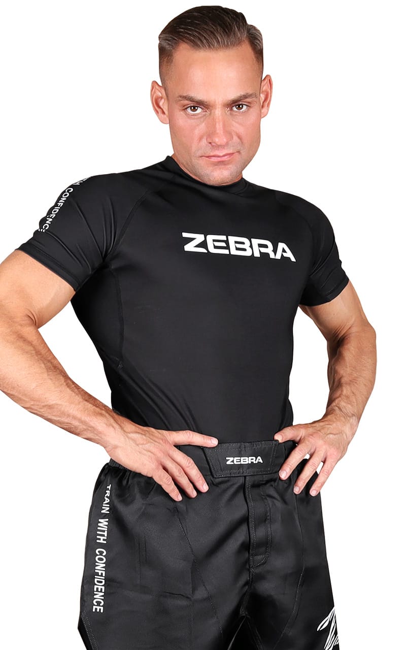 ZEBRA Rash Guard Performance, kortärmad