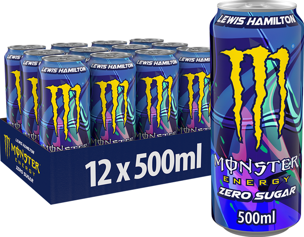 Monster Energy Lewis Hamilto 44 Zero Sugar 12 x 500 ml