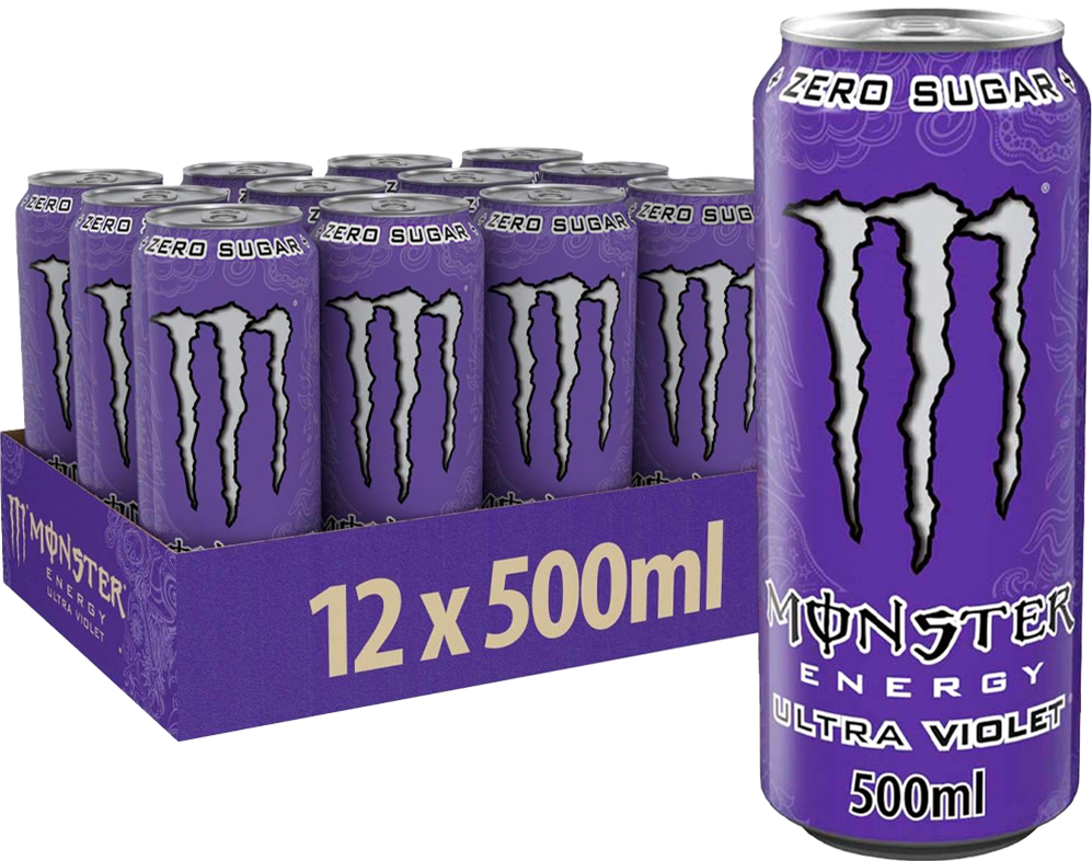Monster Energy Ultra - 12 x 500 ml - Violet
