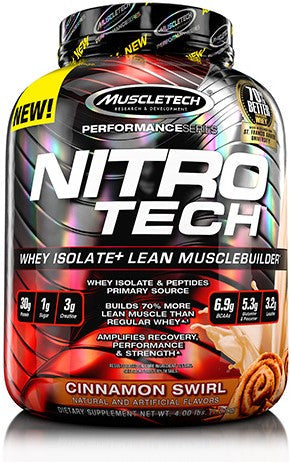 MuscleTech Nitro Tech Vassleprotein - 1820 g - Cinnamon Swirl