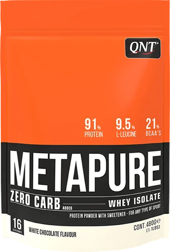 QNT Zero Carb Metapure - 480 g - White Chocolate