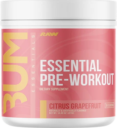 RAW Essential Pre-Workout - 30 servings - Citrus Grapefruit