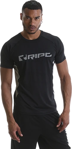 RIPT RCTS730 Herr Kontrast T-shirt - Black