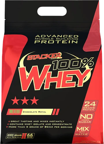 Stacker2 100% Vassleprotein - 2000 g - Choklad Royal