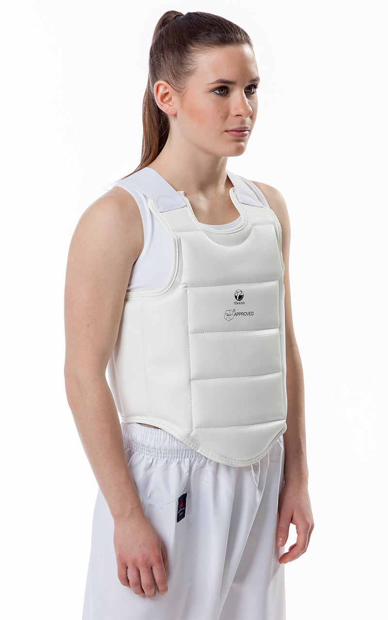 TOKAIDO Karate Vest, Body Guard, WKF - Vit