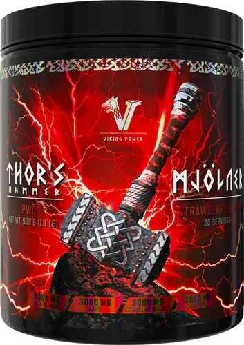Viking Power Thor's Hammer Pre-workout - 500 g - Strawberry Storm