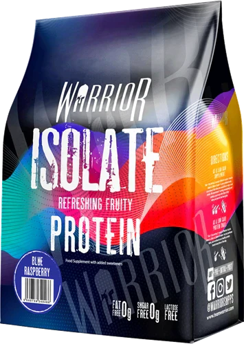 Warrior Vassleisolat Protein - 500 g - Blå Hallon