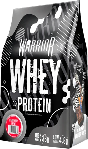 Warrior Vassleprotein - 1000 g - Jordgubbskräm