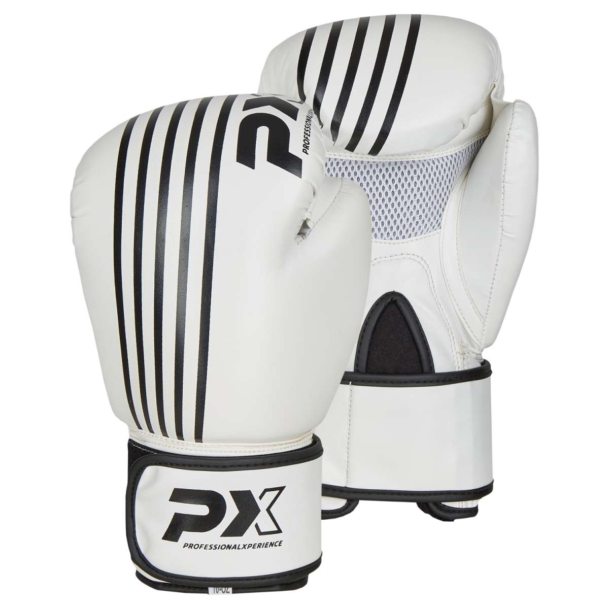 Phoenix:  boxningshandskar SPARRING, PU, Vit/Svart