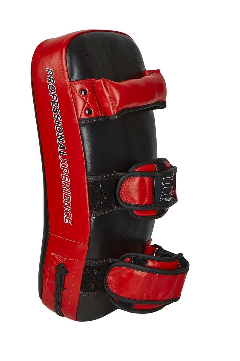 Phoenix:  Thai Mittsar, Äkta Läder, (Par) - Svart/Röd