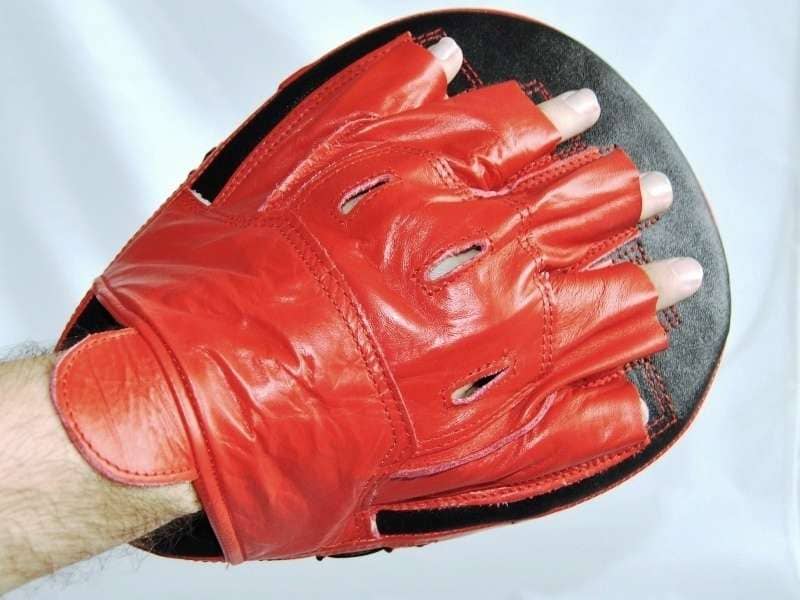 Phoenix: Fokusmitt, böjd, läder, Röd/Svart