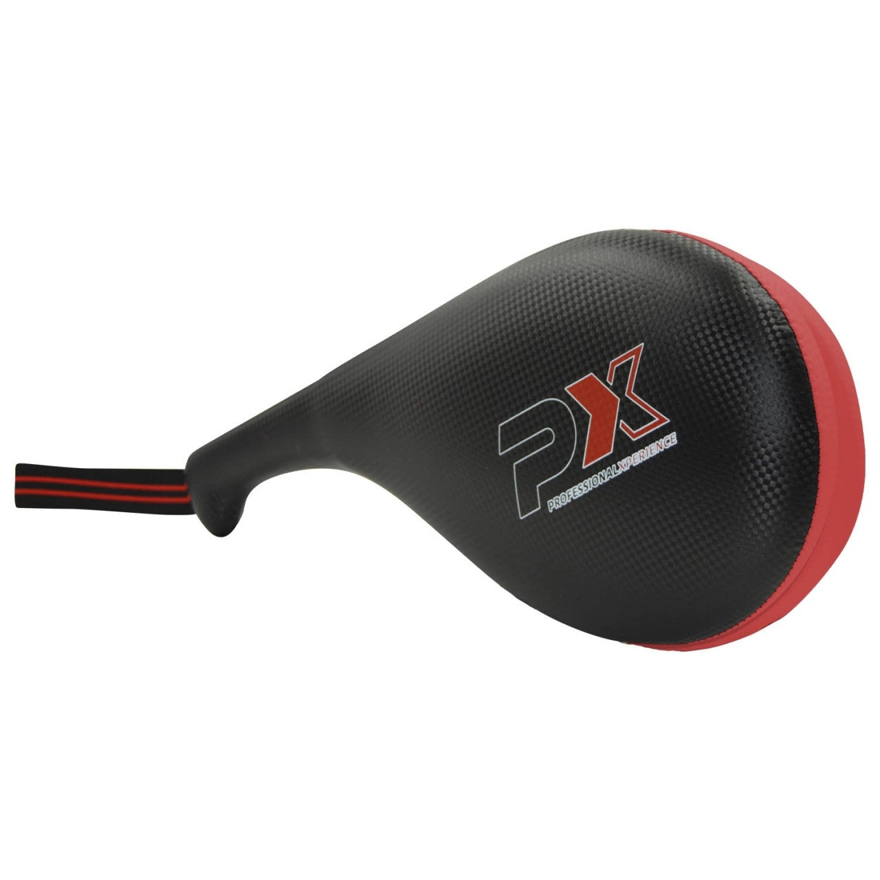 Phoenix:  Taekwondo dubbel-mitt konstläder svart-röd