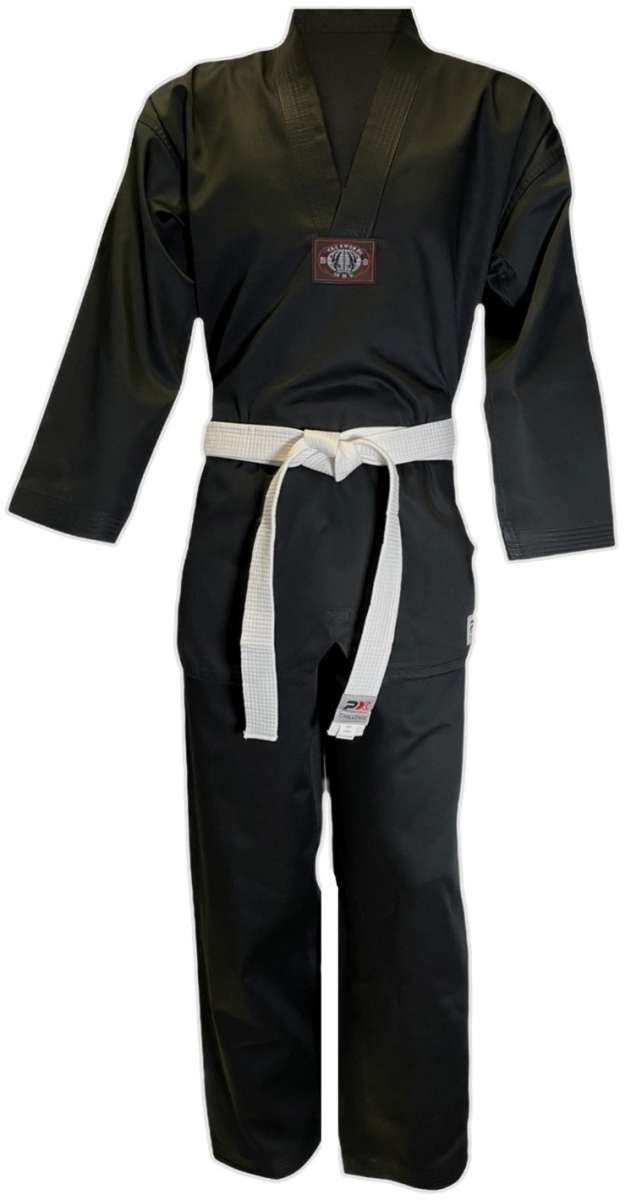 Phoenix:  CHALLENGE Taekwondo V-Revers Uniform - Svart