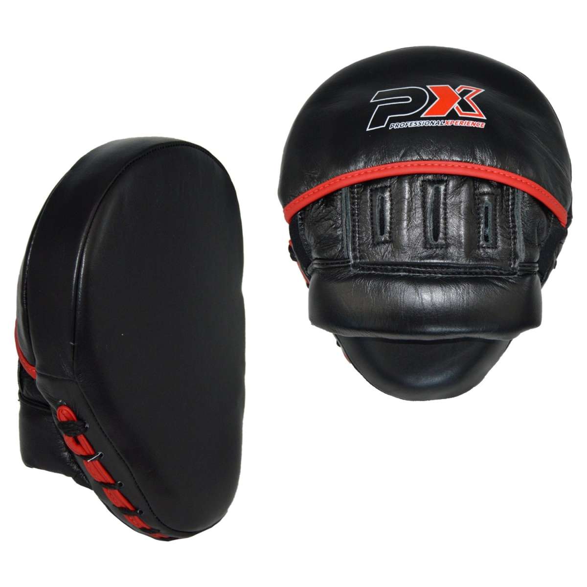 Phoenix:  Fokus Mitts par - Svart/Röd, böjd