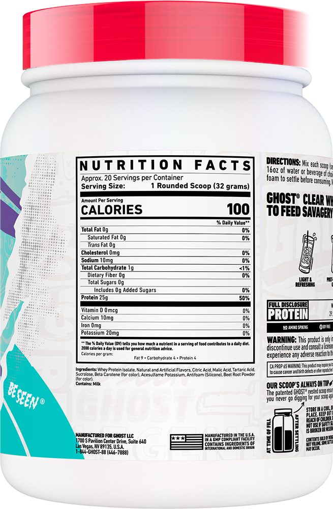 Ghost Clear Whey - 20 servings Orange Cream