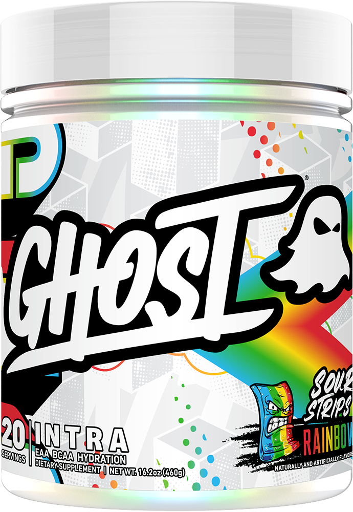 Ghost Intra Sour Strips Rainbow Candy  / - 20 servings