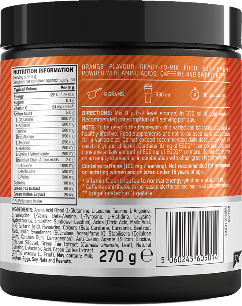 Optimum Nutrition Essential Amino Energy Orange Cooler - 270 g
