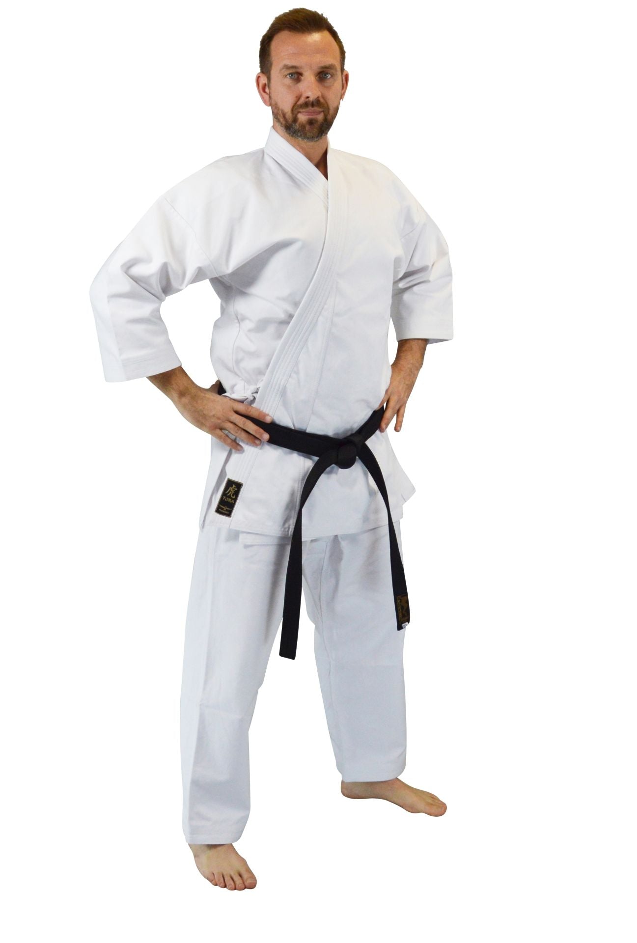Phoenix: TORA Karate Gi, 14 oz vit Canvas