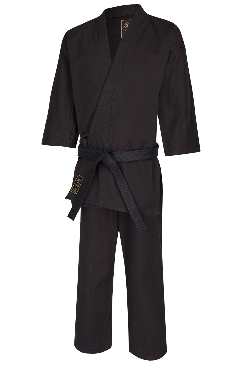 Phoenix: TORA BLACK Karate Gi, 14 oz vit Canvas