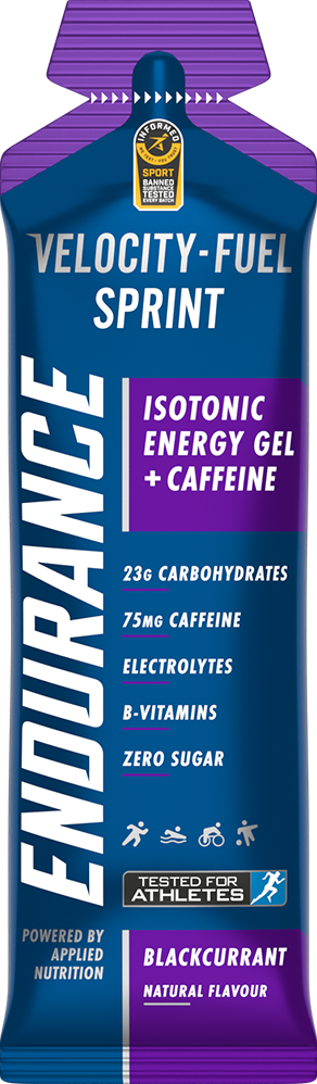 Applied Nutrition Endurance Sprint Gel With Caffeine - 20 x 60 ml - Svartvinbär