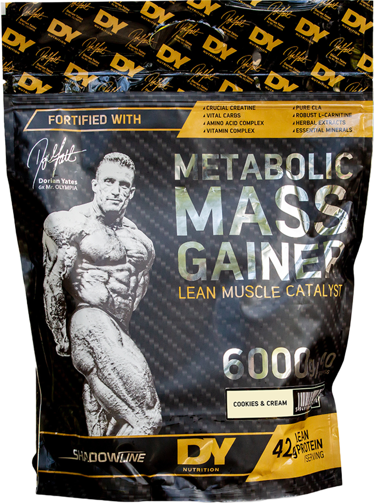 Dorian Yates Nutrition Metabolic Mass Gainer - 6000 g - Cookies & Cream