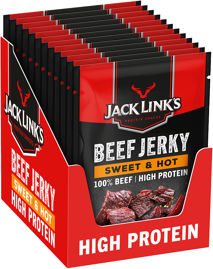Jack Link's Beef Jerky - 12 x 40 g - Sweet & Hot