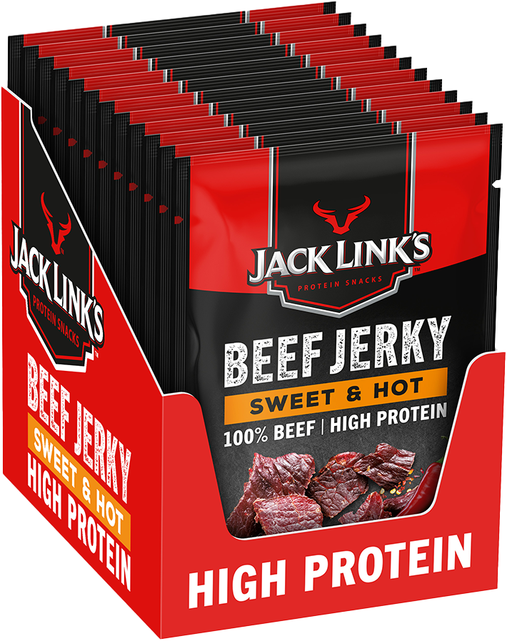 Jack Link's Beef Jerky - 12 x 60 g - Sweet & Hot
