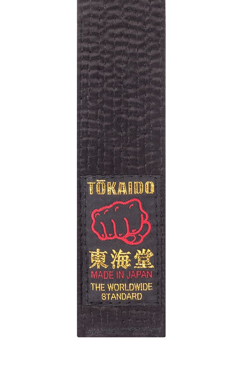 TOKAIDO Karatebälte – Svart, Konstsilke, Japan