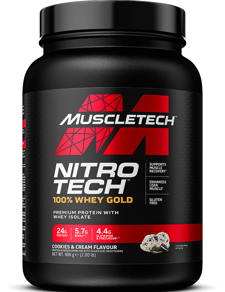 MuscleTech Nitro Tech 100% Vassleprotein - 908 g - Cookies & Cream