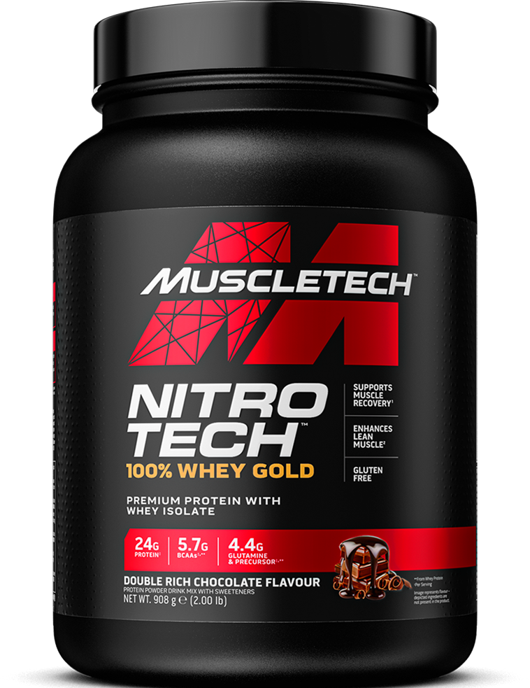 MuscleTech Nitro Tech 100% Vassleprotein - 908 g - Double Rich Chocolate