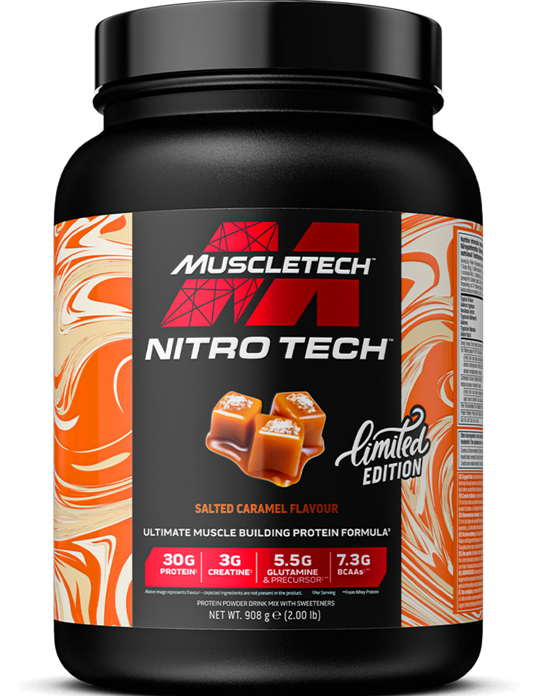MuscleTech Nitro Tech Vassleprotein - 908 g - Salted Caramel