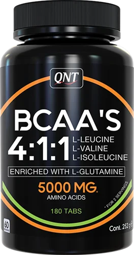 QNT BCAA 4:1:1+ L-Glutamine - 180 tabs