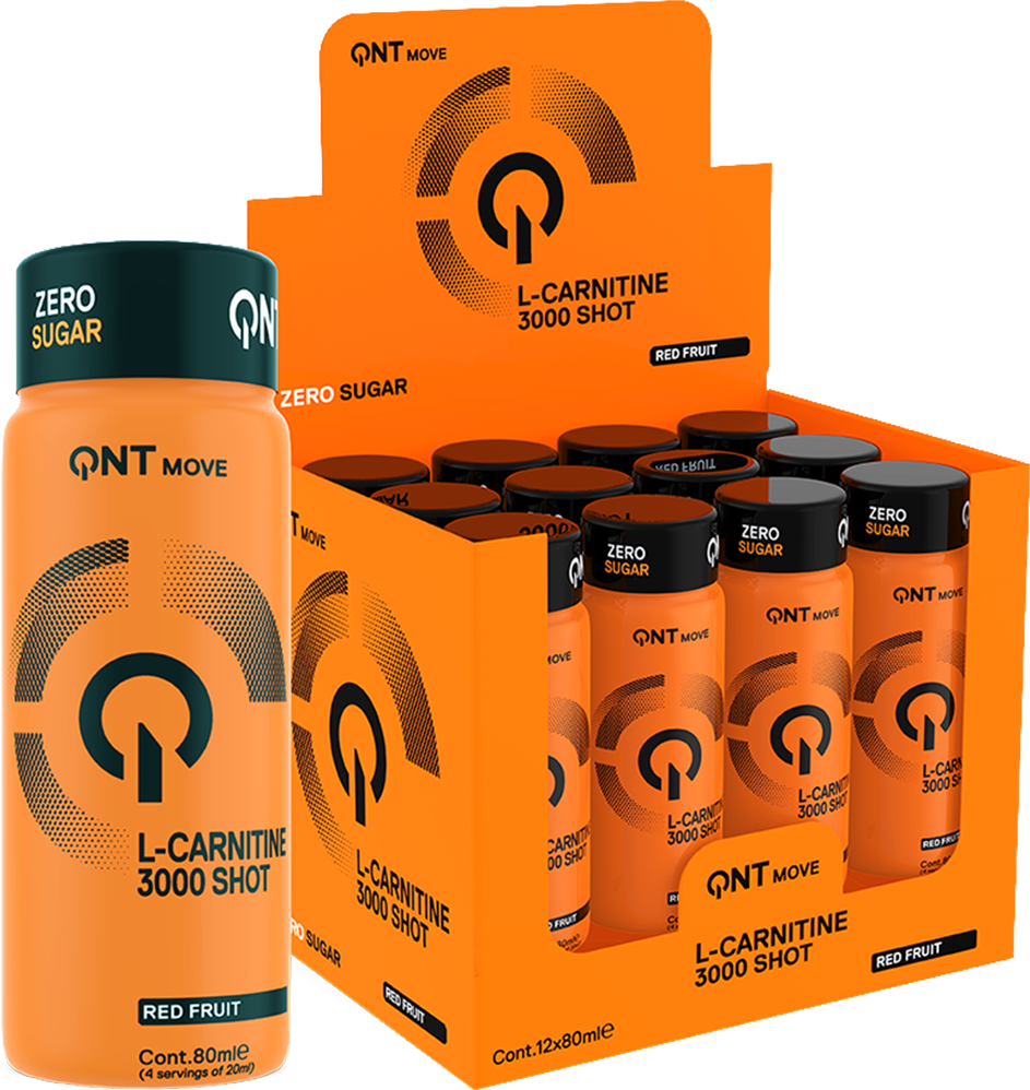 QNT L-Carnitine 3000 mg - 12 x 80 ml - Red Fruit