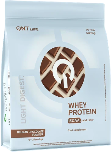 QNT Light Digest Vassleprotein - 500 g - Belgisk Choklad