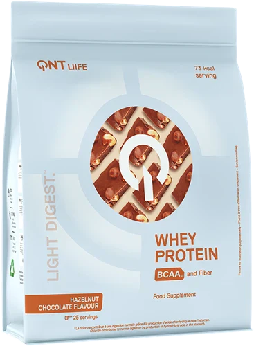 QNT Light Digest Vassleprotein - 500 g - Hasselnötschoklad