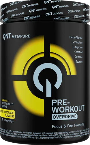 QNT Pre-Workout Overdrive - 390 g - Sweet Lemonade