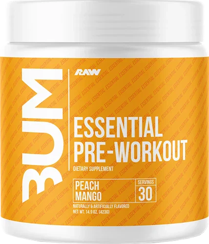 RAW Essential Pre-Workout - 30 servings - Peach Mango