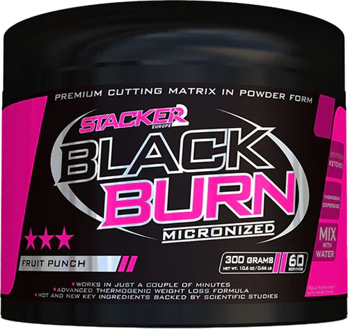 Stacker2 Black Burn Micronised - 300 g - Fruit Punch
